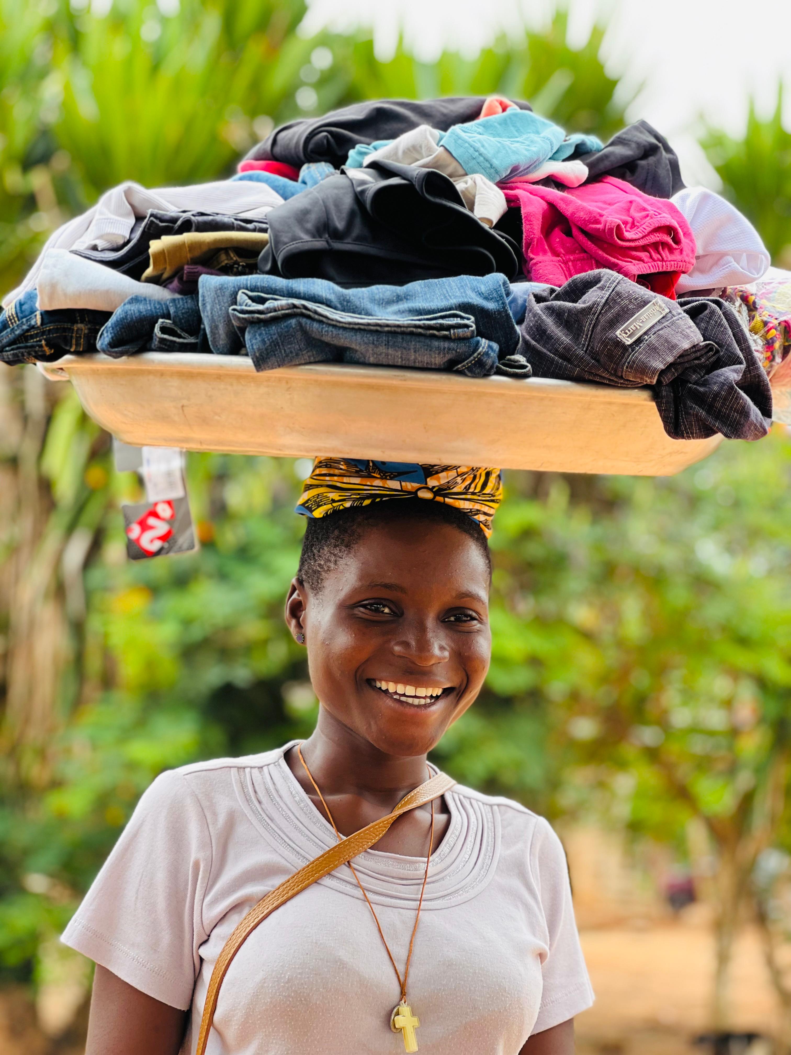 second-hand clothes market — Possotomè