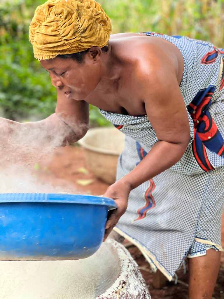 gari making process — Possotomè